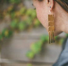 Load image into Gallery viewer, Earring Brass - LIGHT DANCERS LARGE