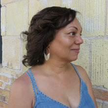 Load image into Gallery viewer, Earring Silver - TULIP SHIELD MINI