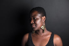 Load image into Gallery viewer, Earring Brass - SUN GODDESS