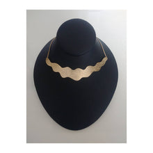 Load image into Gallery viewer, Necklace Brass - WAVE COLLAR