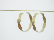Load image into Gallery viewer, Hoop Earring Brass - FLOW