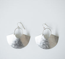 Load image into Gallery viewer, Earring Silver - GODDESS SHIELD MINI / TEXTURED