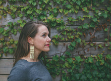 Load image into Gallery viewer, Earring Brass - LIGHT DANCERS LARGE
