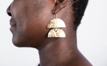 Load image into Gallery viewer, Earring Brass - CATAPILLAR MINI
