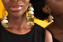 Load image into Gallery viewer, Earring Brass - CATAPILLAR MINI
