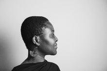 Load image into Gallery viewer, Earring Silver - GODDESS SHIELD TEXTURED
