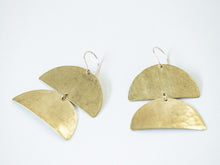 Load image into Gallery viewer, Earring Brass - CATAPILLAR MINI
