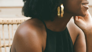 Hoop Earring Brass - FLOW