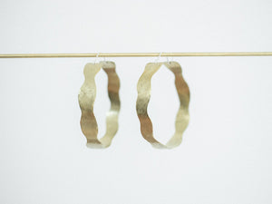 Hoop Earring Brass - FLOW