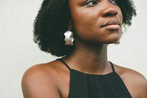 Hoop Earring Silver - WAVE
