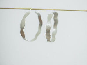 Hoop Earring Silver - FLOW