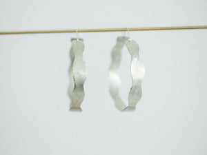 Hoop Earring Silver - FLOW