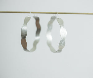 Hoop Earring Silver - FLOW