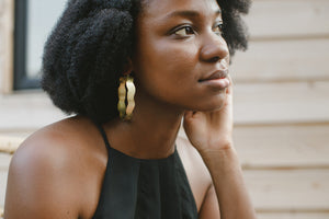 Hoop Earring Brass - FLOW