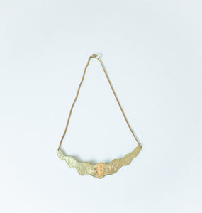 Necklace Brass - WAVE COLLAR