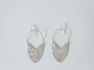 Earring Silver - TULIP SHIELD MINI