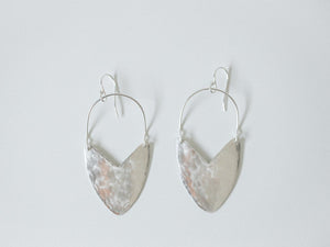 Earring Silver - TULIP SHIELD MINI