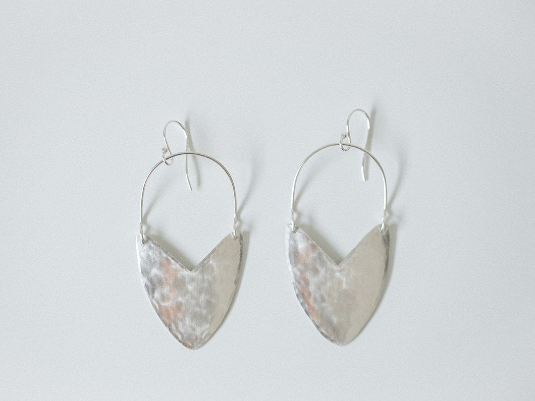 Earring Silver - TULIP SHIELD MINI