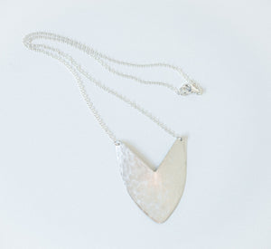 Necklace Silver - TULIP SHIELD