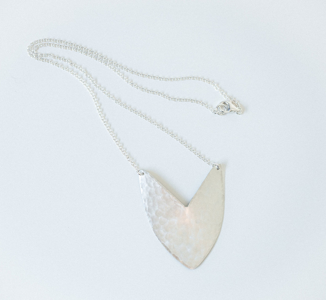 Necklace Silver - TULIP SHIELD