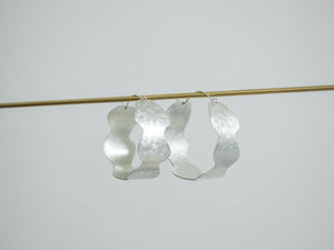 Hoop Earring Silver - WAVE
