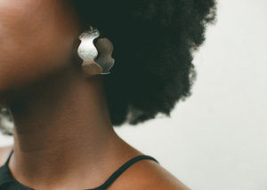 Hoop Earring Silver - WAVE